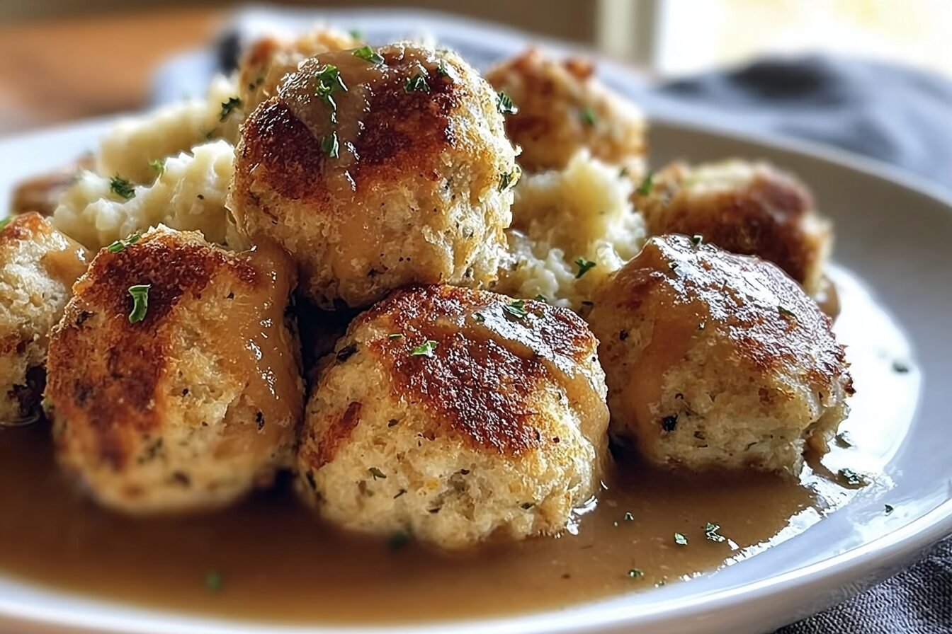 Leftover Turkey Stuffing Balls Recipe For Tasty Holiday Bites 6 Turkey Stuffing Balls
