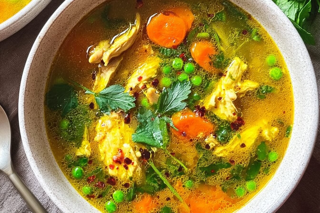 Anti Inflammatory Turmeric Chicken Soup
