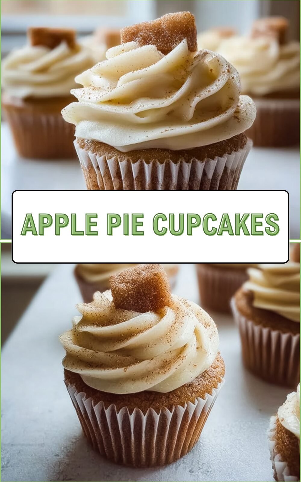 Apple Pie Cupcakes Recipe With Cinnamon Streusel And Cream Cheese Frosting 4 Apple Pie Cupcakes