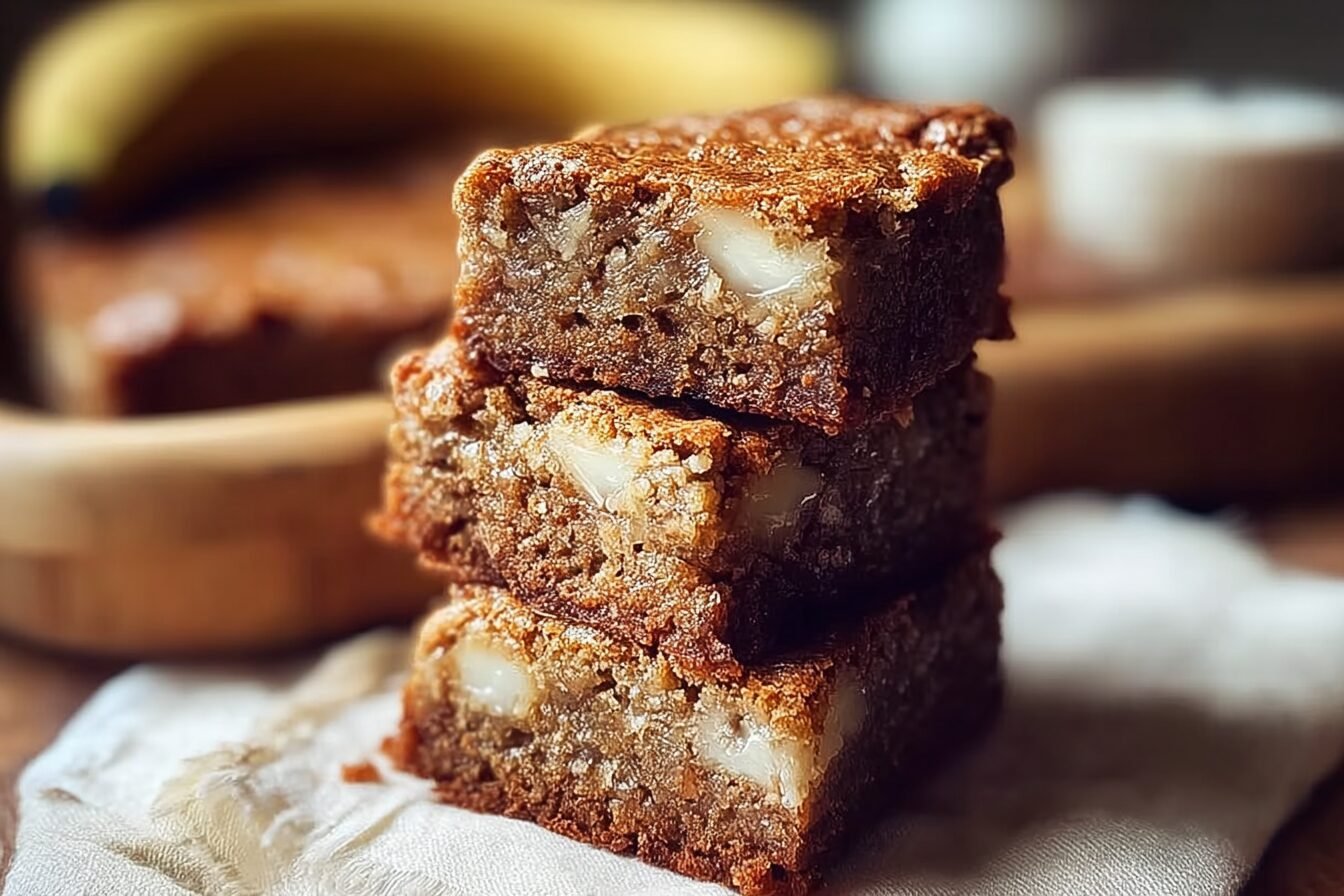 Banana Bread Brownies: Fudgy Chocolate Banana Bars 6 Banana Bread Brownies