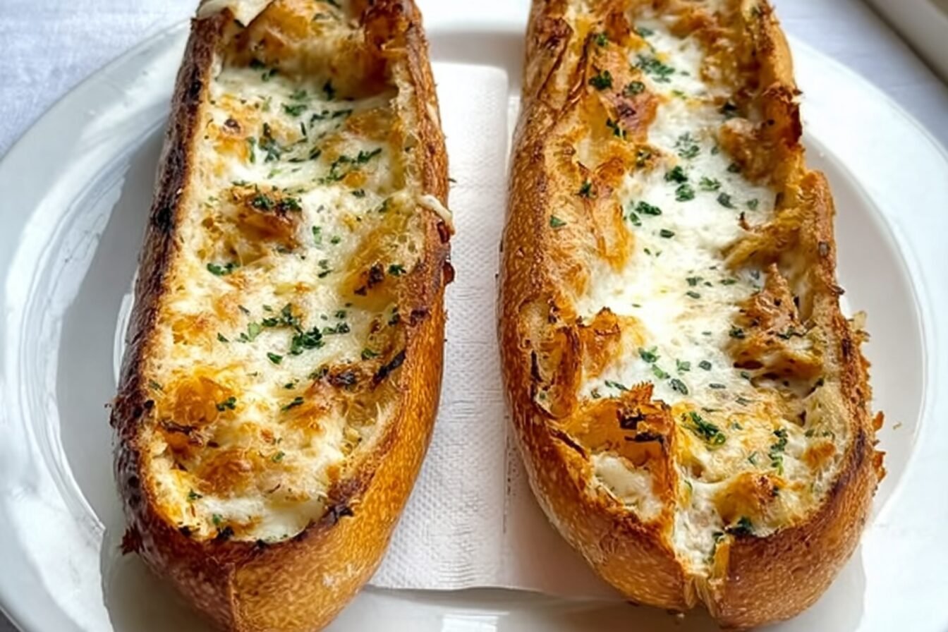 Cheesy Garlic Baguettes