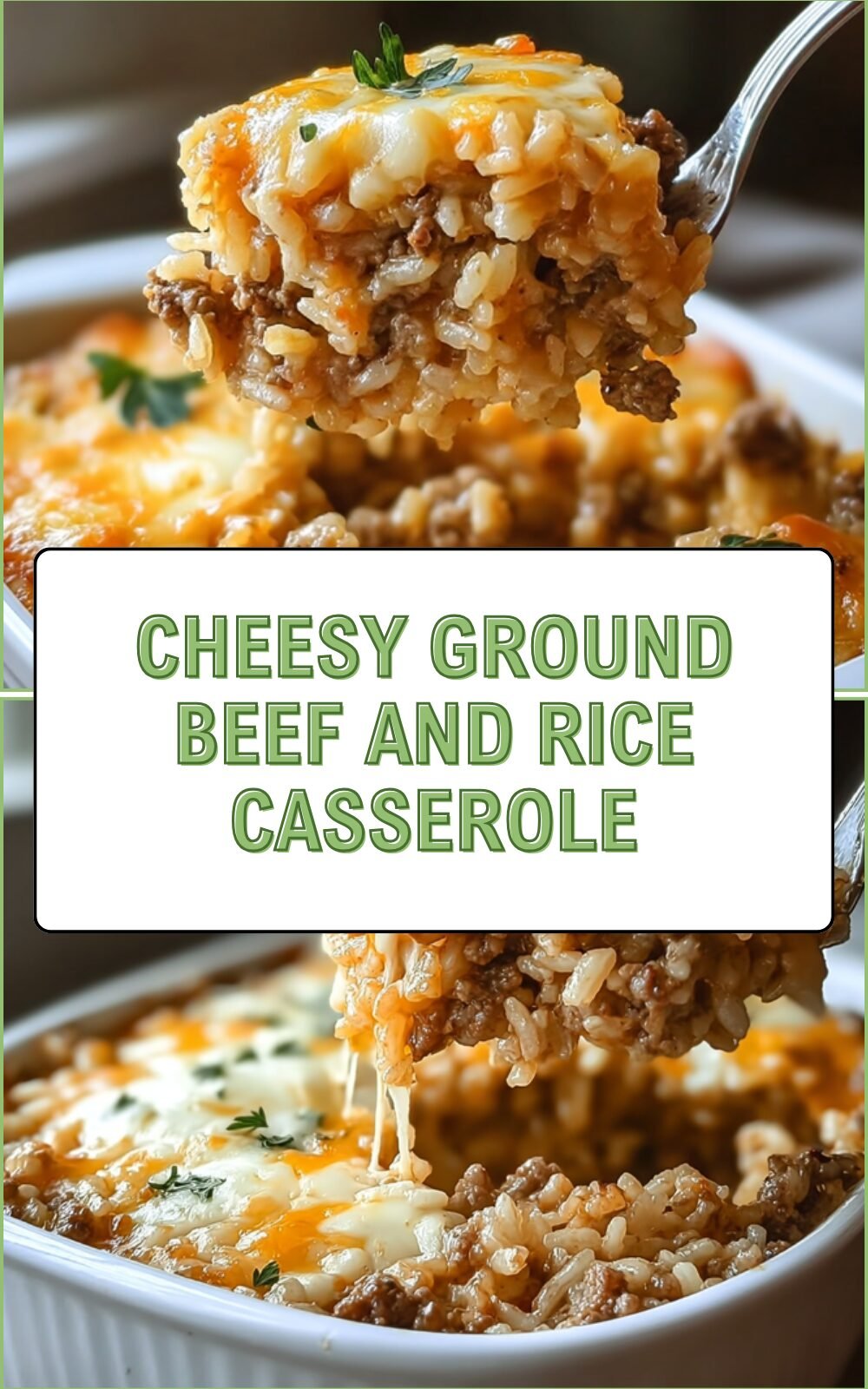 Cheesy Ground Beef And Rice Casserole