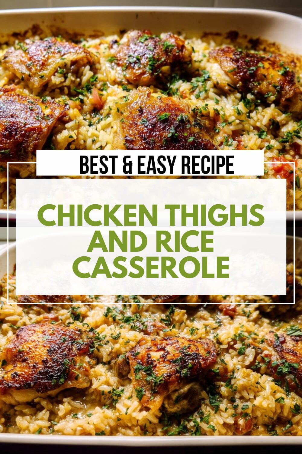 Chicken Thighs And Rice Casserole