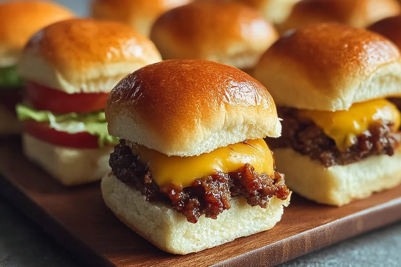Chopped Cheeseburger Sliders