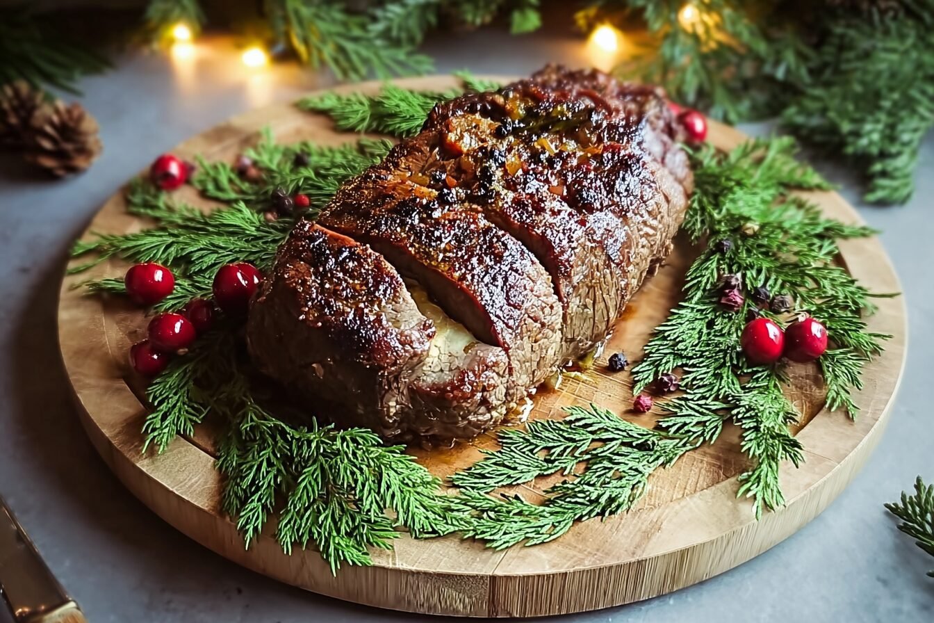 Christmas Stuffed Flank Steak