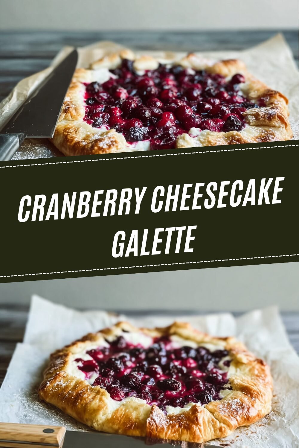 Cranberry Cheesecake Galette