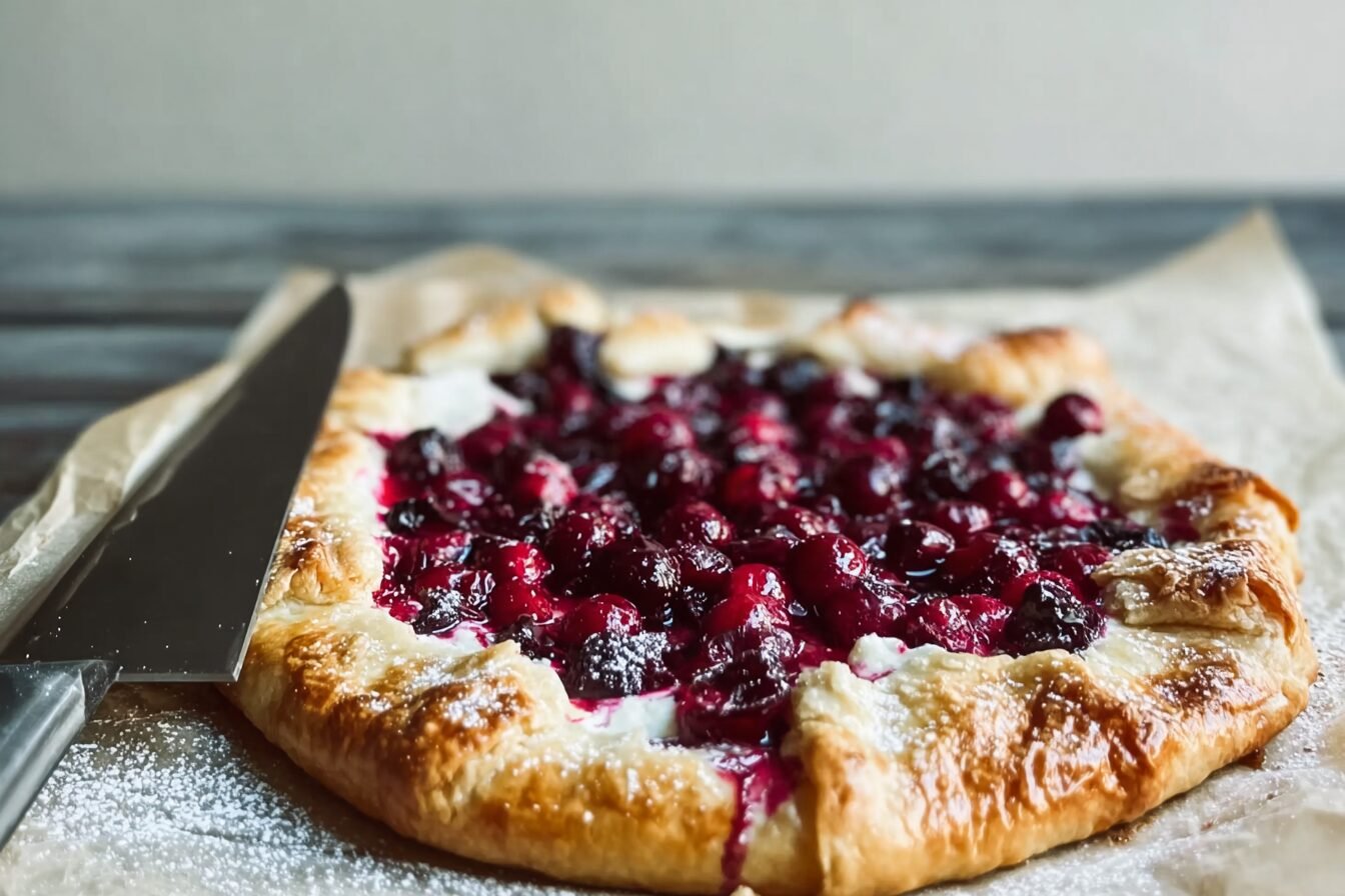 Cranberry Cheesecake Galette
