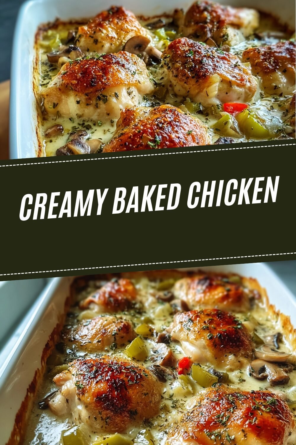 Creamy Baked Chicken With Garlic And Herbs Recipe 7 Creamy Baked Chicken