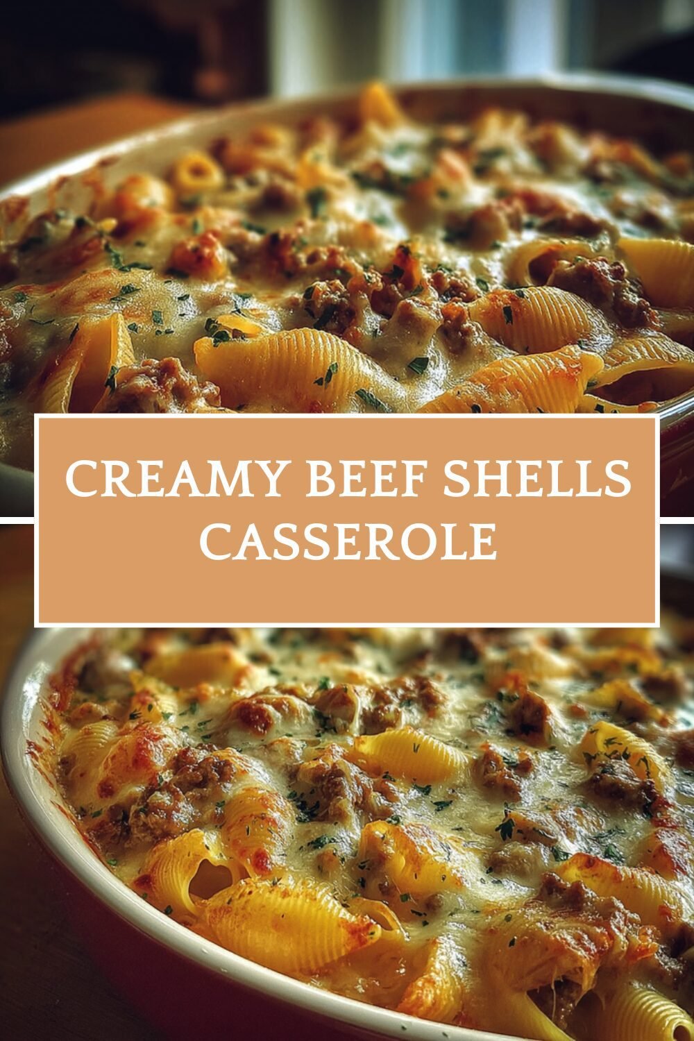 Creamy Beef And Shells Skillet With Cheesy Tomato Sauce 4 Creamy Beef Shells Casserole