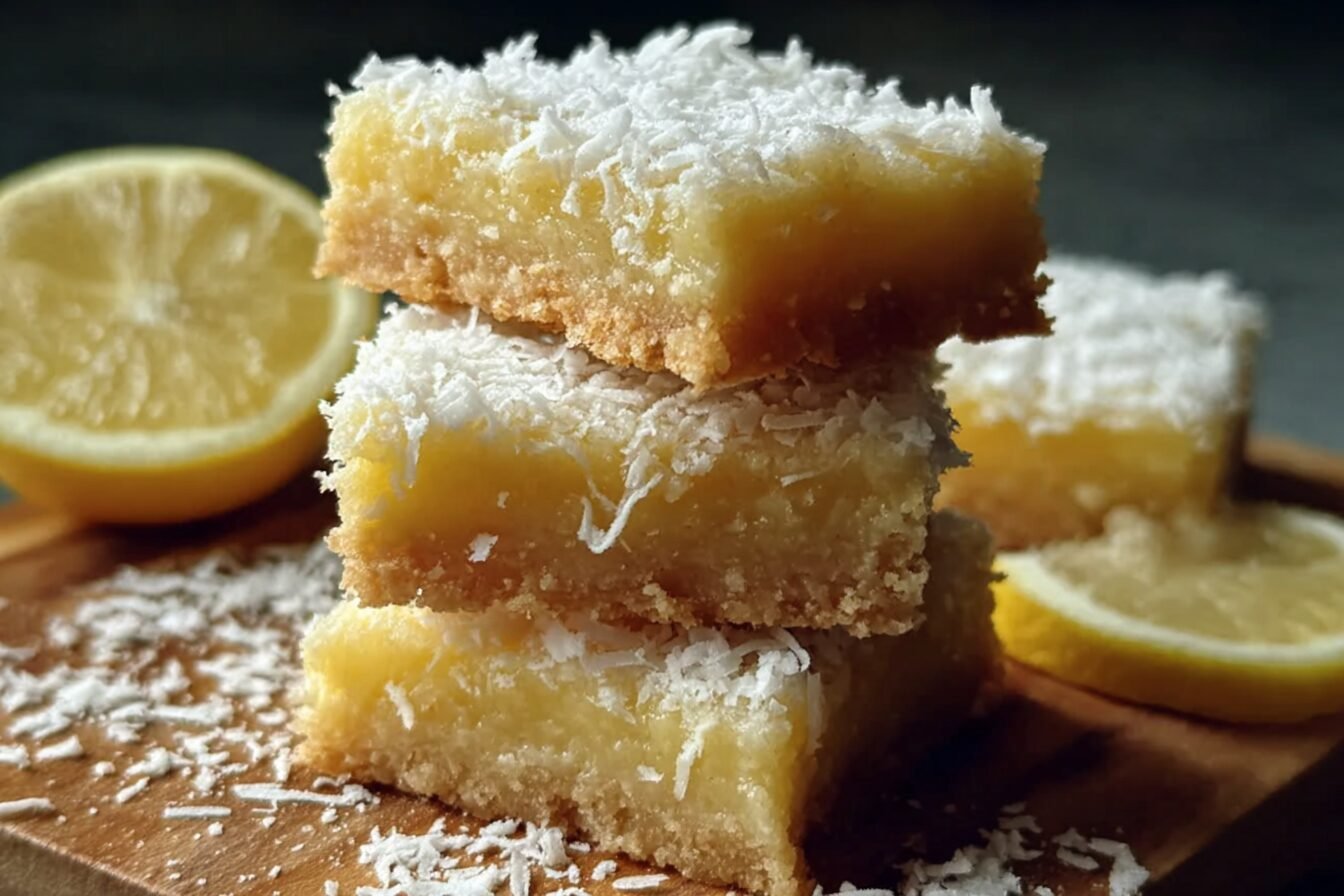 Creamy Coconut Lemon Squares