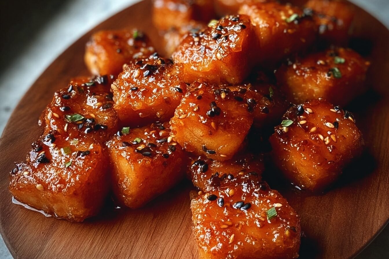 Honey Garlic Salmon Bites: Sticky Glazed Skewers Ready In 20 Minutes 6 Crispy Honey Garlic Salmon Bites