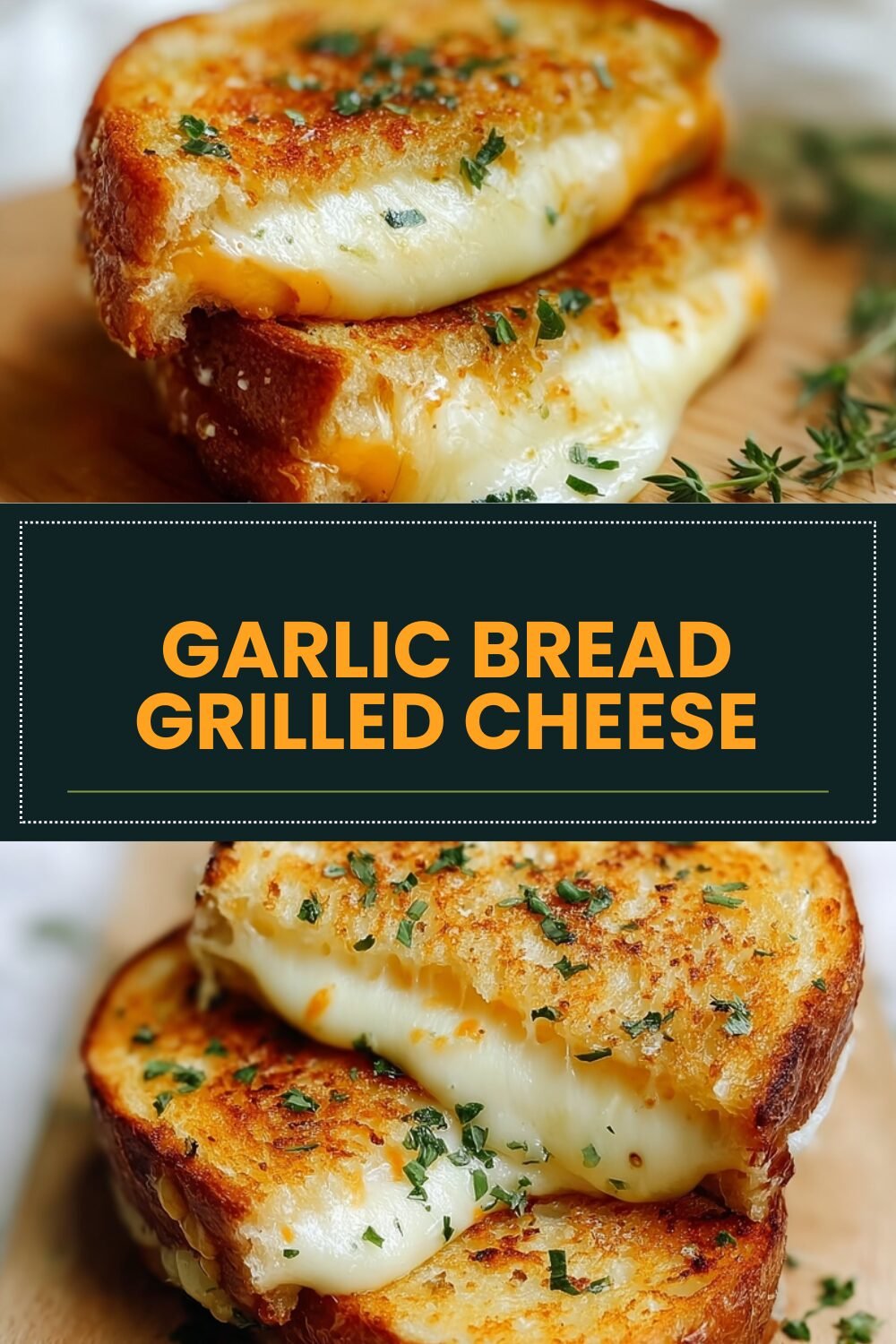 Garlic Bread Grilled Cheese