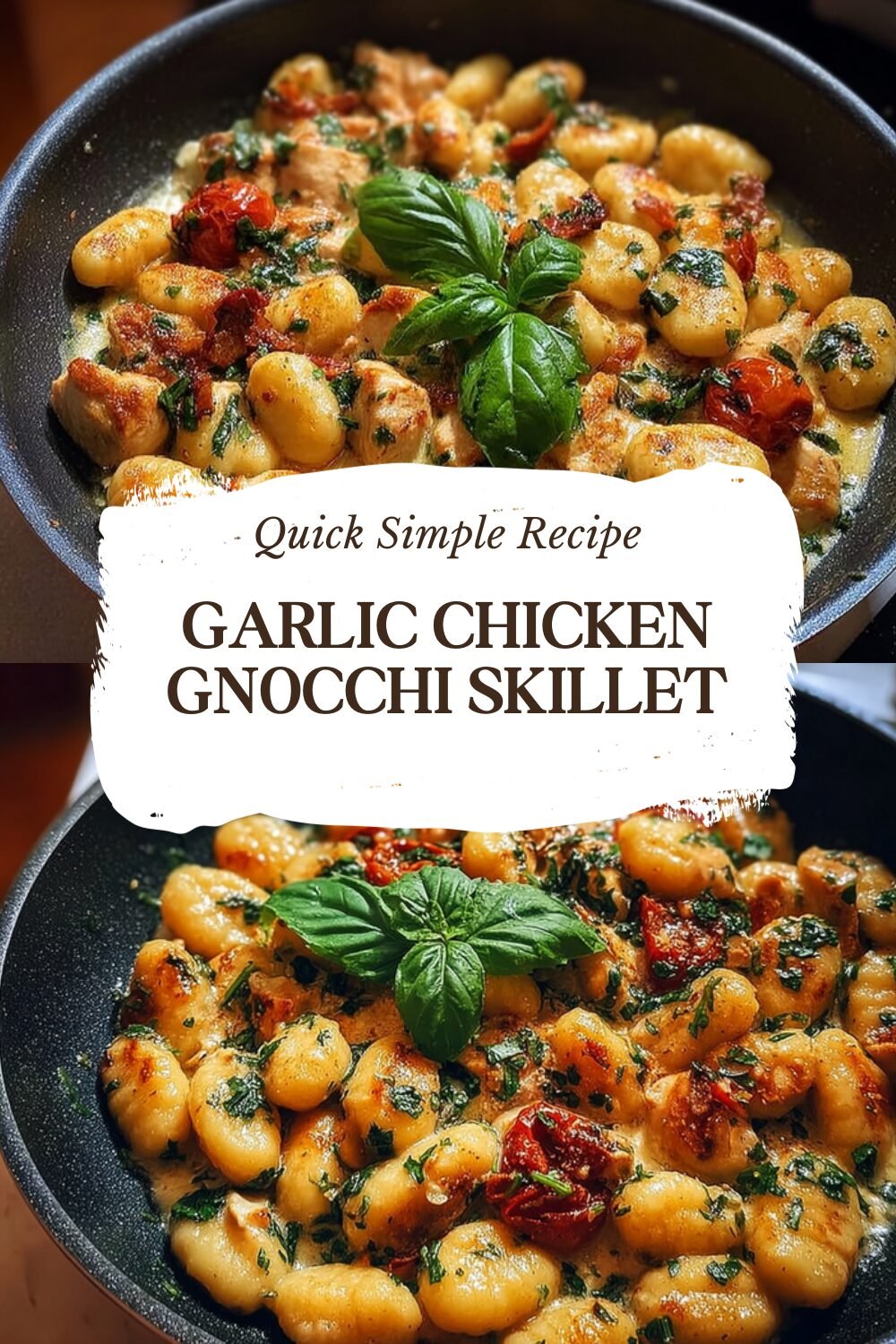 Garlic Chicken Gnocchi Skillet
