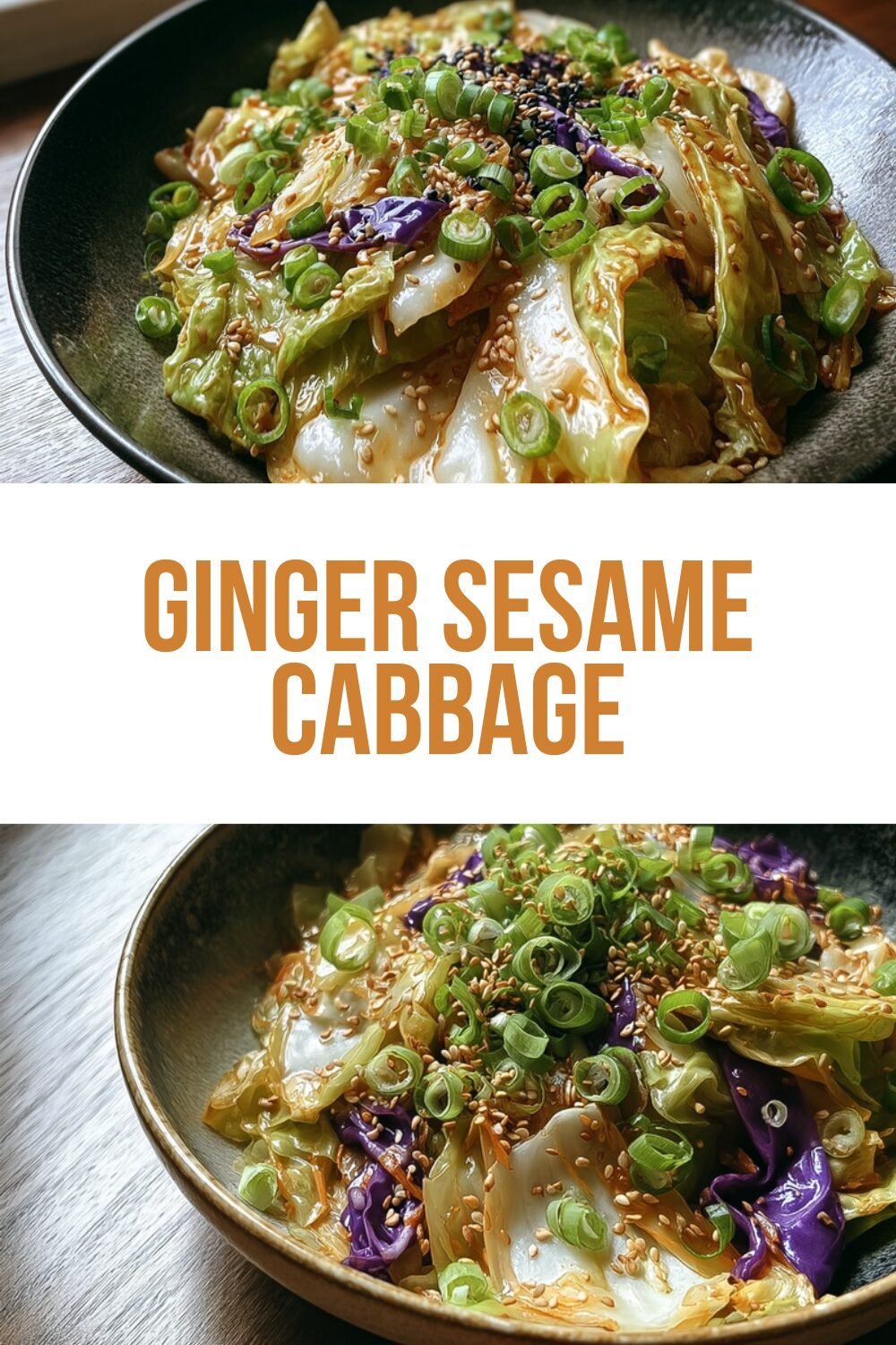 Ginger Sesame Cabbage