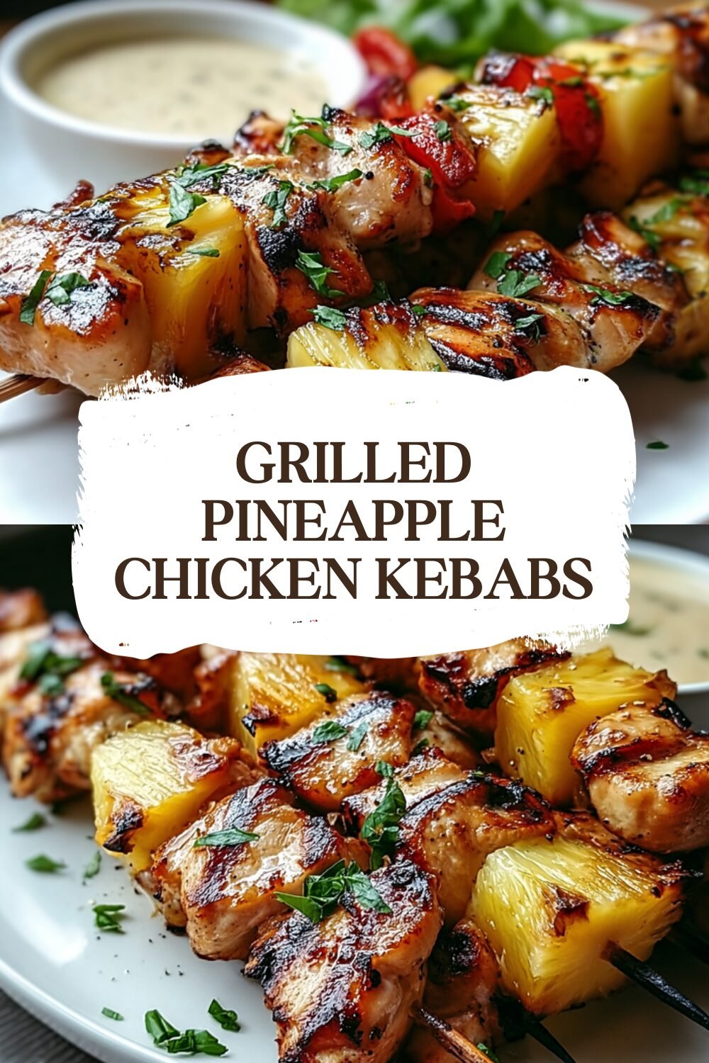 Grilled Pineapple Chicken Kebabs