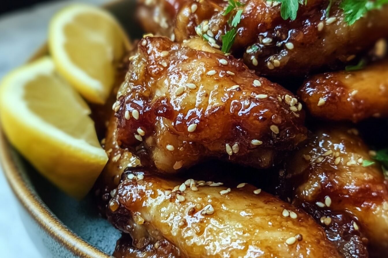 Honey Lemon Garlic Baked Chicken Wings Recipe For Crispy Flavor 6 Honey Lemon Chicken Wings