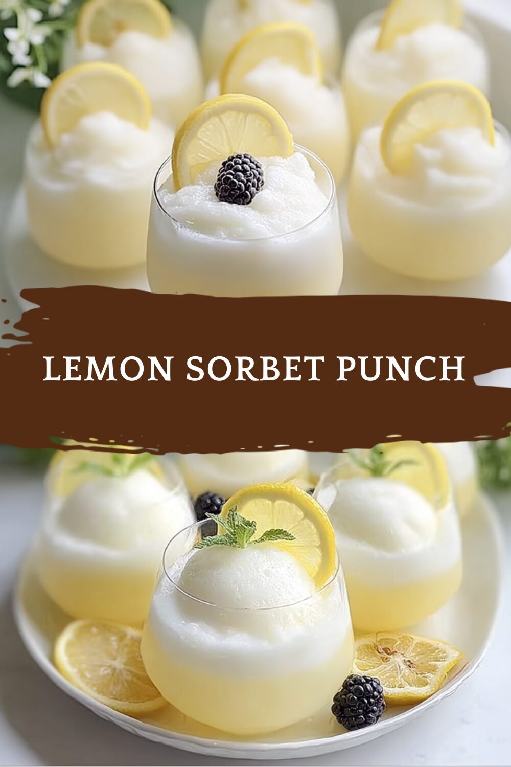 Lemon Sorbet Punch