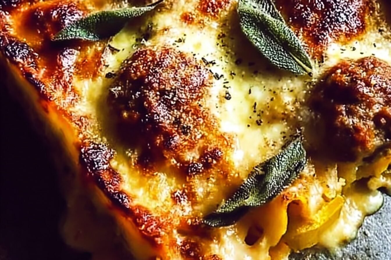 Meatball Sage And Squash Lasagne