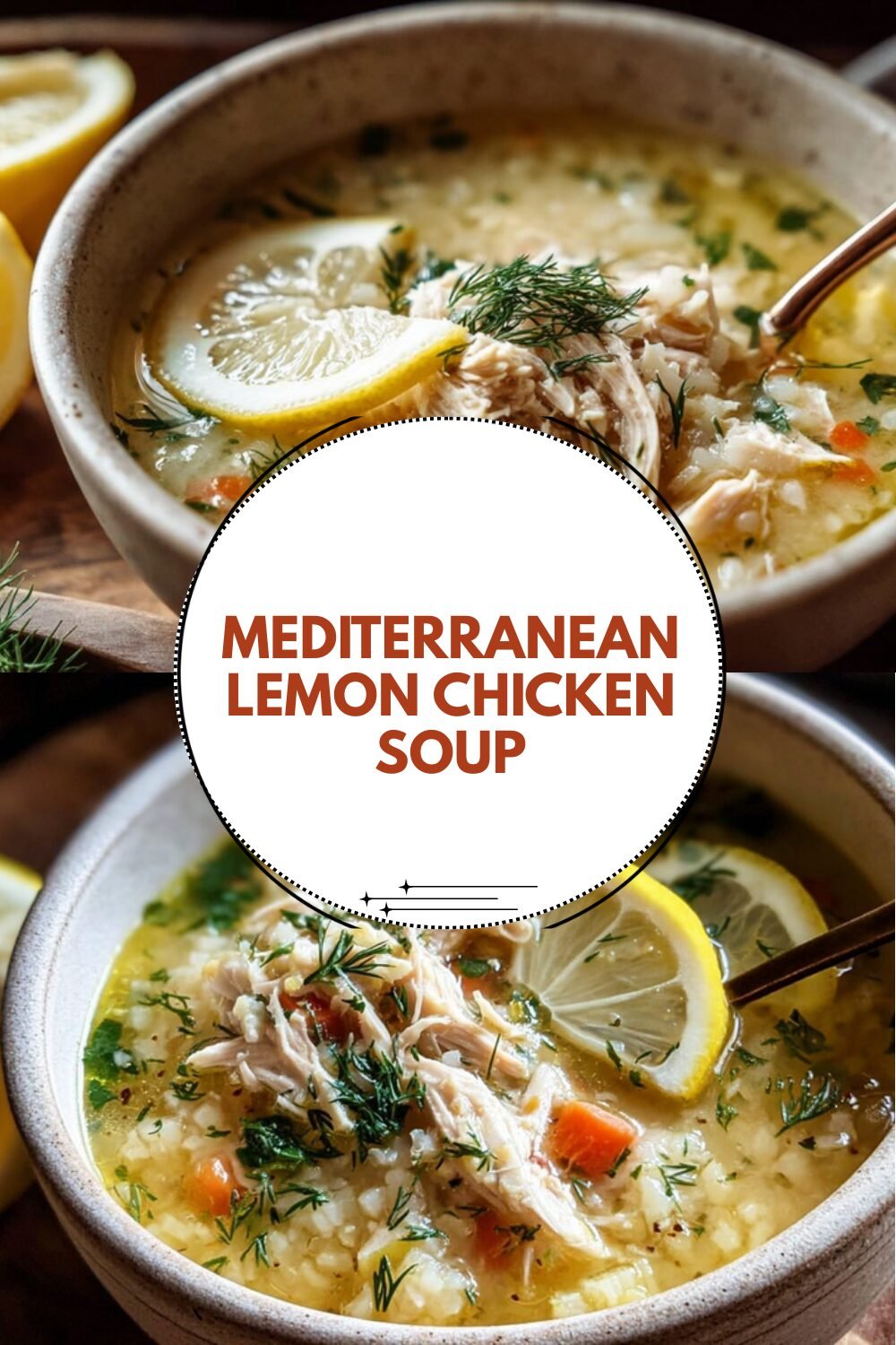 Mediterranean Lemon Chicken Soup