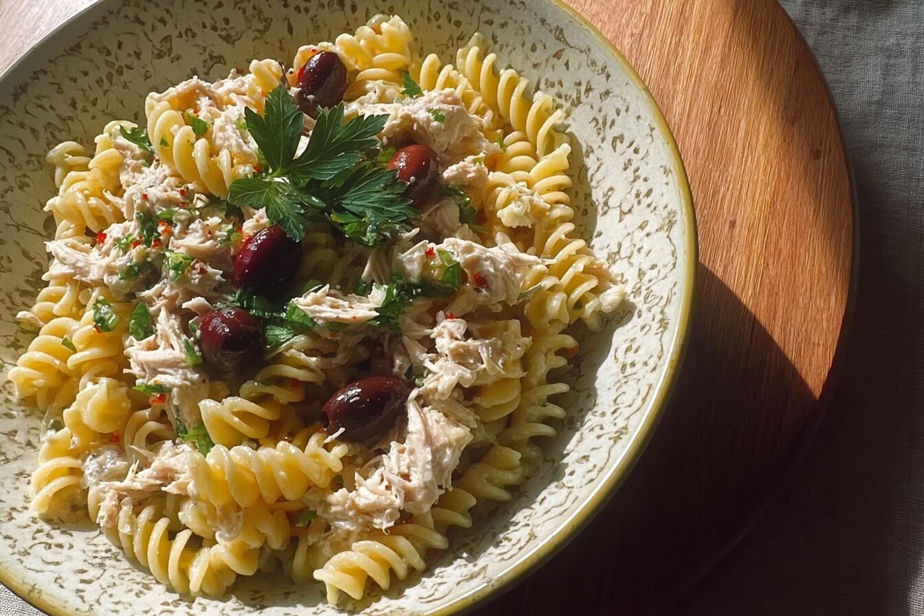 Mediterranean Tuna Pasta Salad