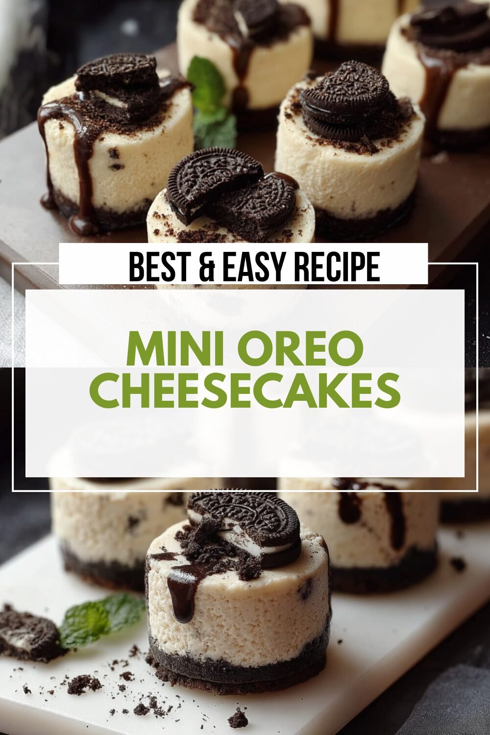 Mini Oreo Cheesecakes