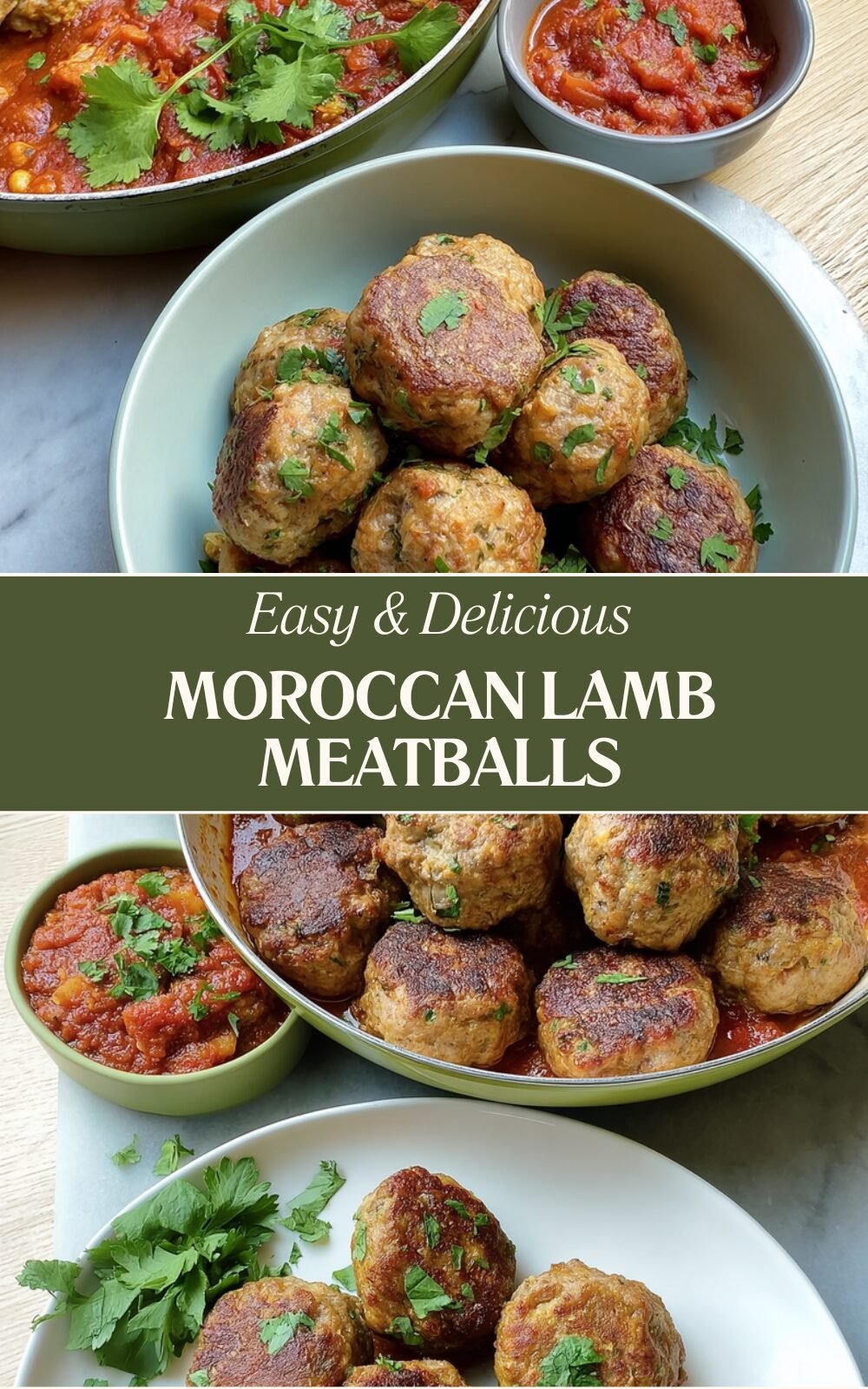 Moroccan Lamb Meatballs With Spices And Savory Sauce 7 Moroccan Lamb Meatballs