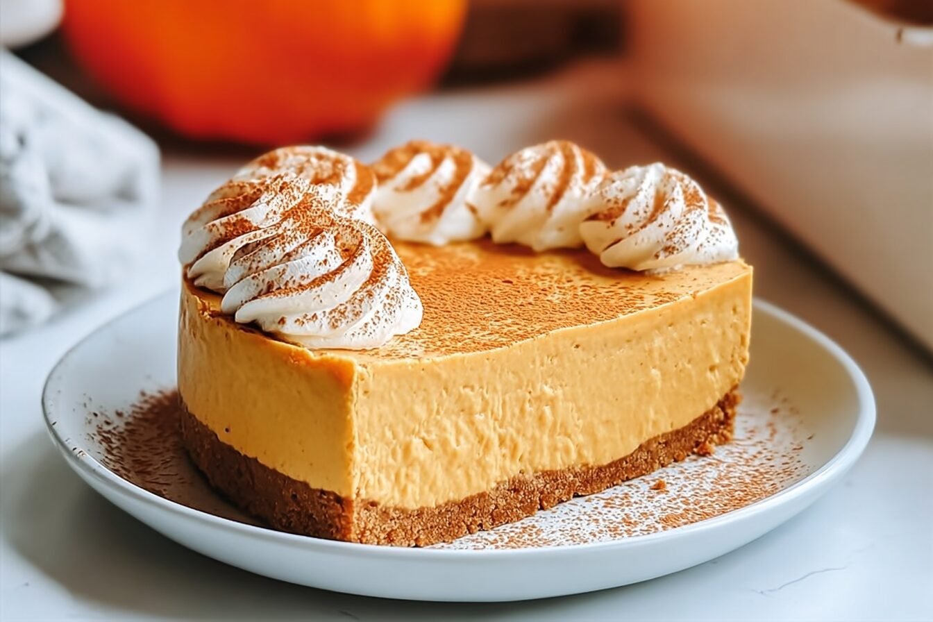 No Bake Pumpkin Cheesecake