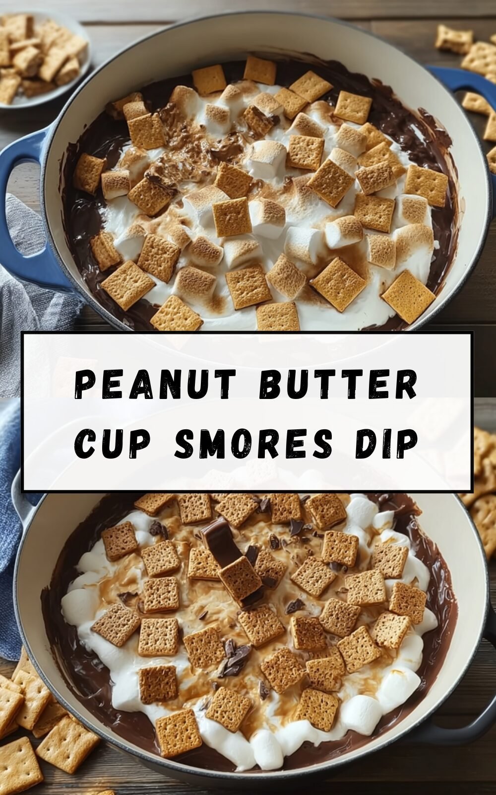 Peanut Butter Cup S'Mores Dip Recipe With Gooey Chocolate And Marshmallows 7 Peanut Butter Cup Smores Dip