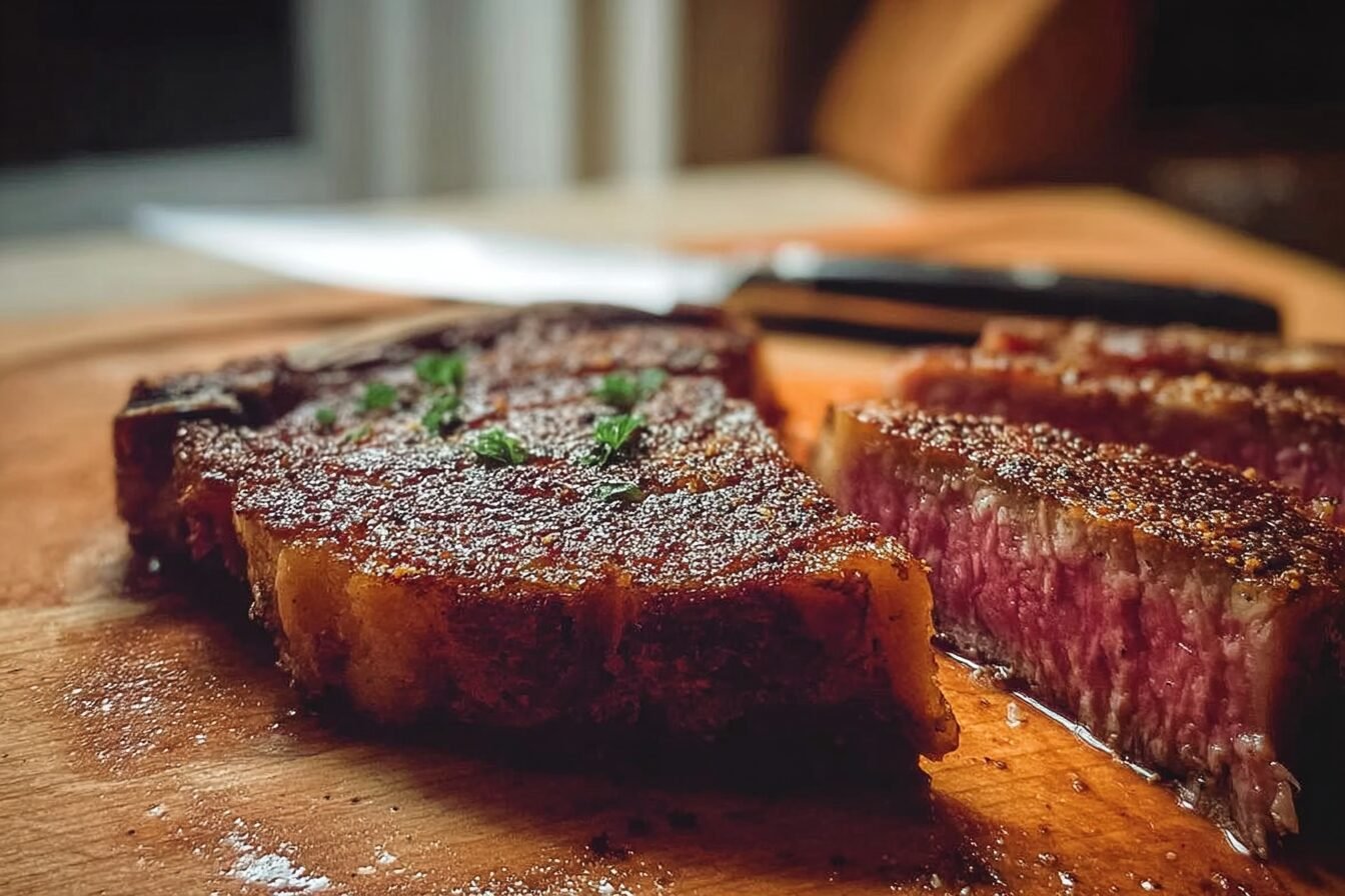 Pan Seared Ribeye Steak Recipe For Perfect Sear And Garlic Herb Butter 6 Ribeye Steak