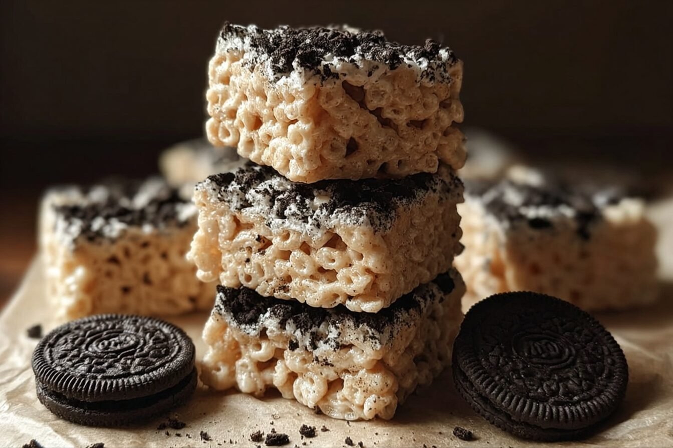 Rice Krispie Treats With Oreos