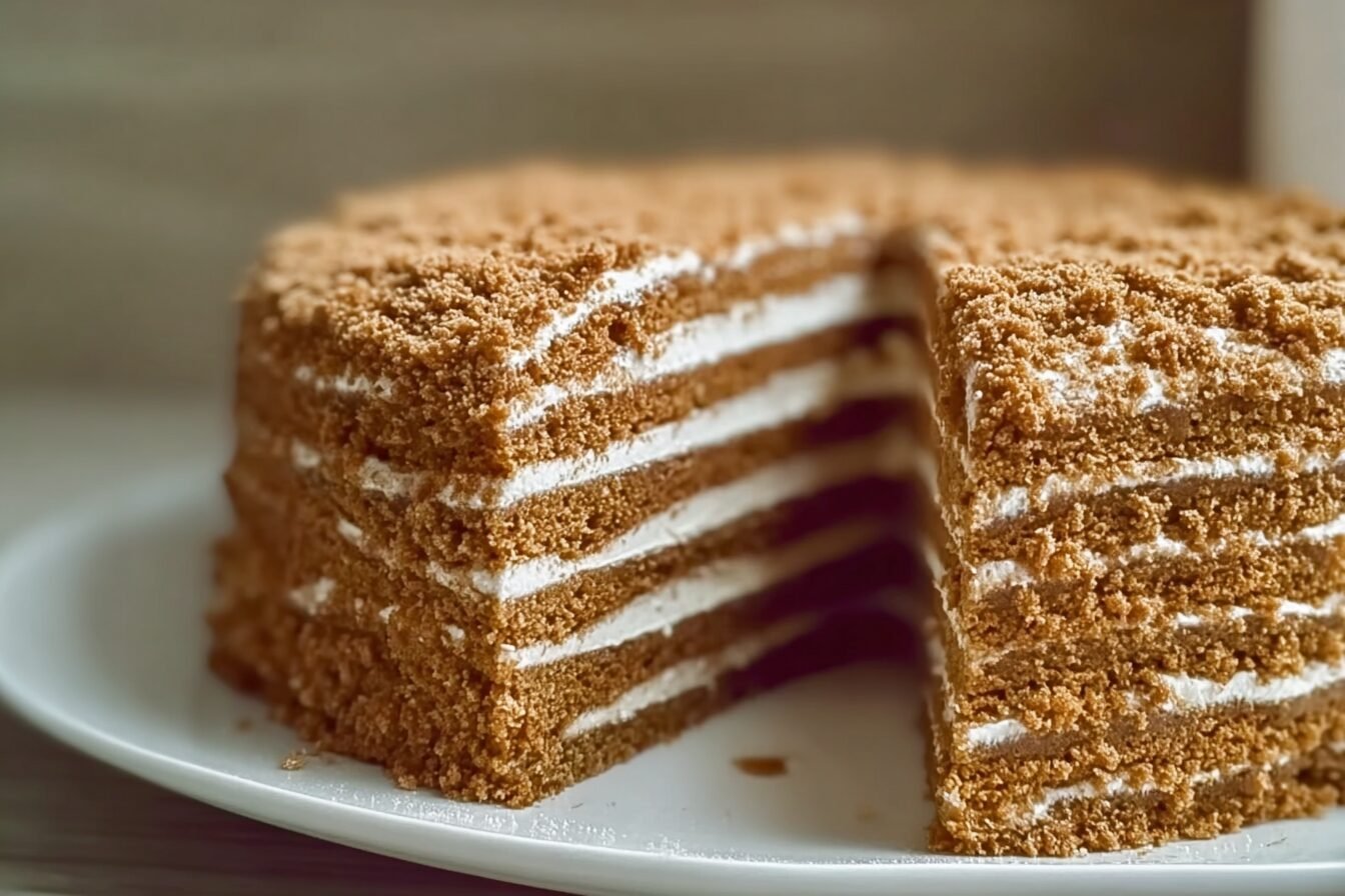 Russian Honey Cake Recipe With Rich Layers And Creamy Frosting 6 Russian Honey Cake