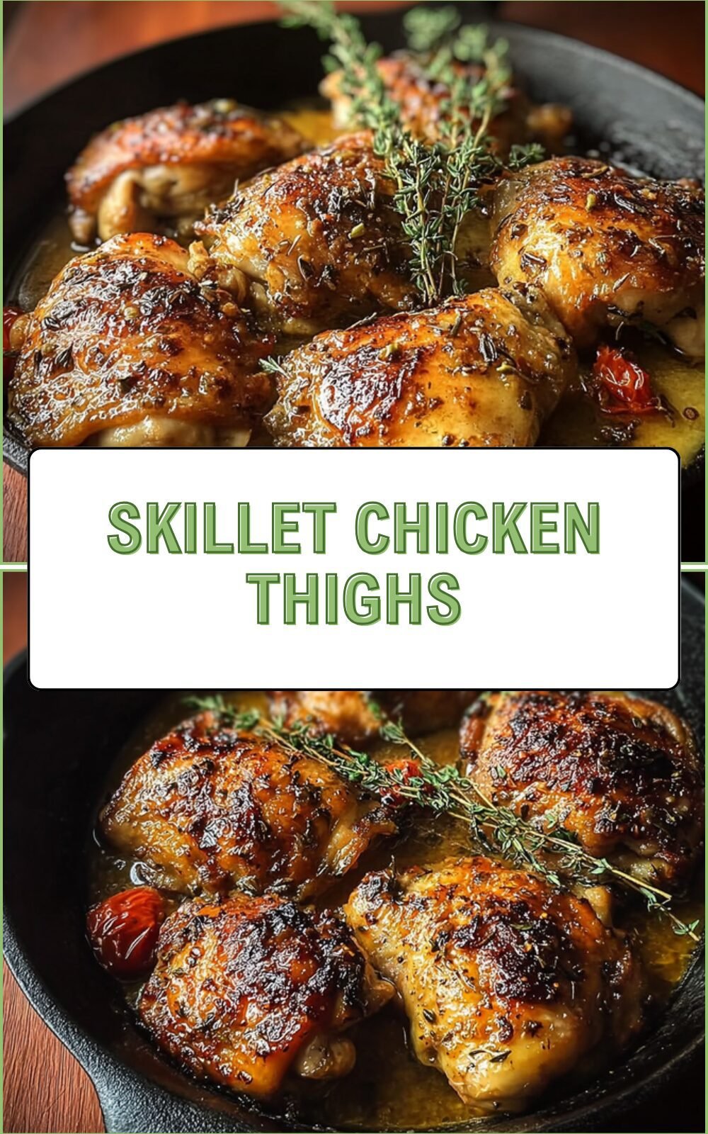 Skillet Chicken Thighs: Crispy Pan Seared Recipe With Garlic And Herbs 7 Skillet Chicken Thighs