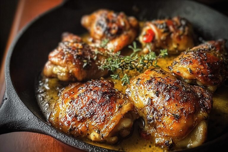 Skillet Chicken Thighs 85.Png