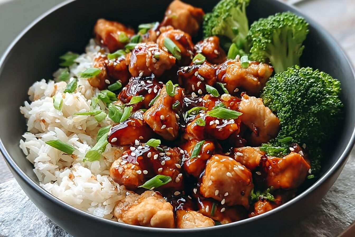 Sticky Garlic Chicken Bowl