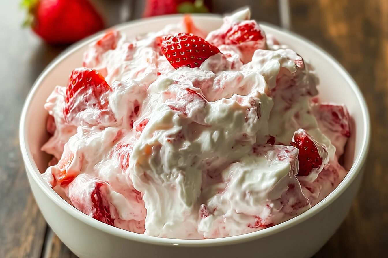 Strawberry Fluff Salad Recipe With Creamy And Fruity Delight 6 Strawberry Fluff Salad