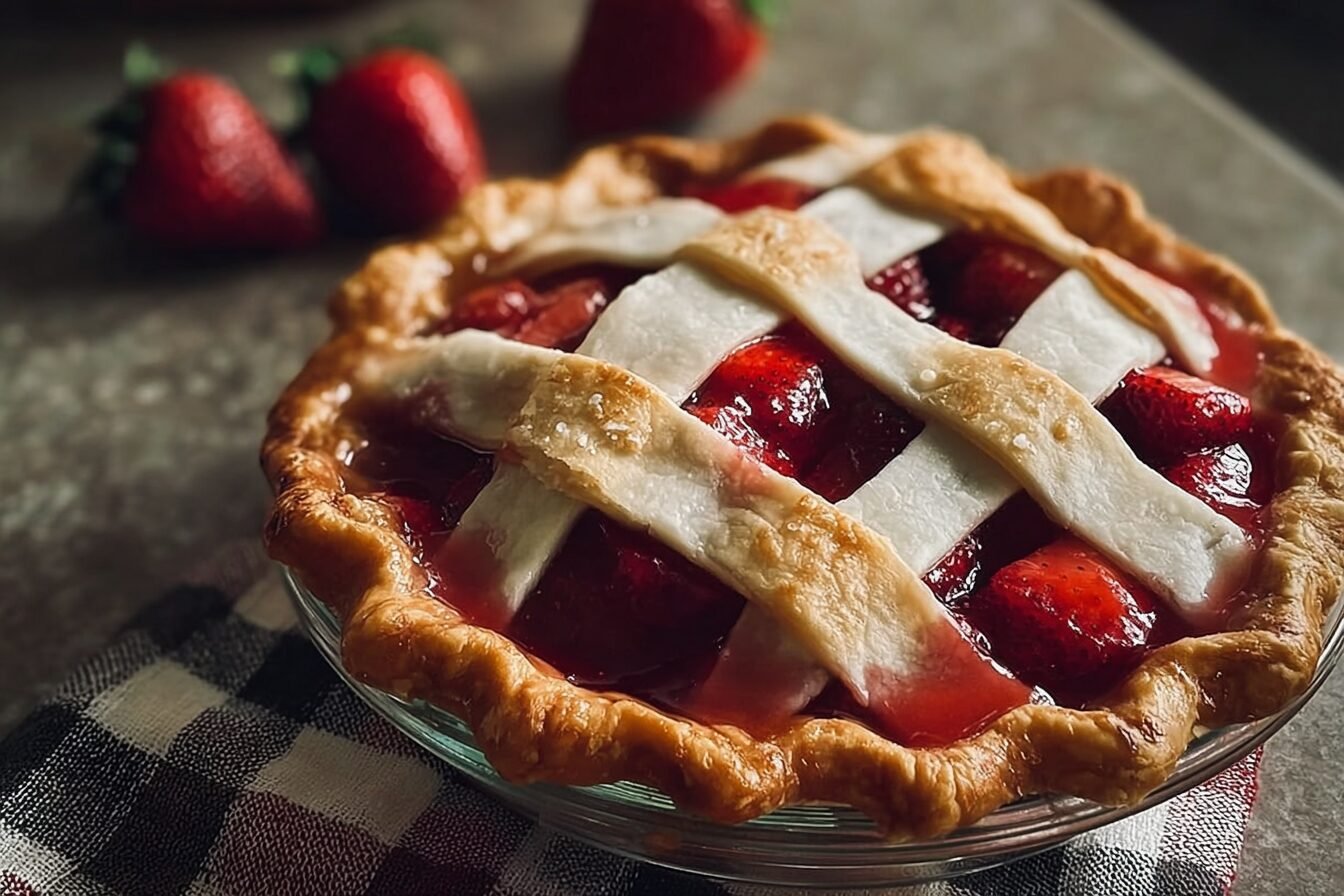 Strawberry Pie With Fresh Berries And Easy Homemade Crust 6 Strawberry Pie Recipe
