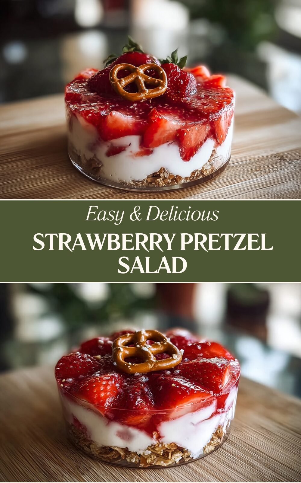 Strawberry Pretzel Salad With Creamy Cheesecake Layer And Crunchy Pretzel Crust 7 Strawberry Pretzel Salad
