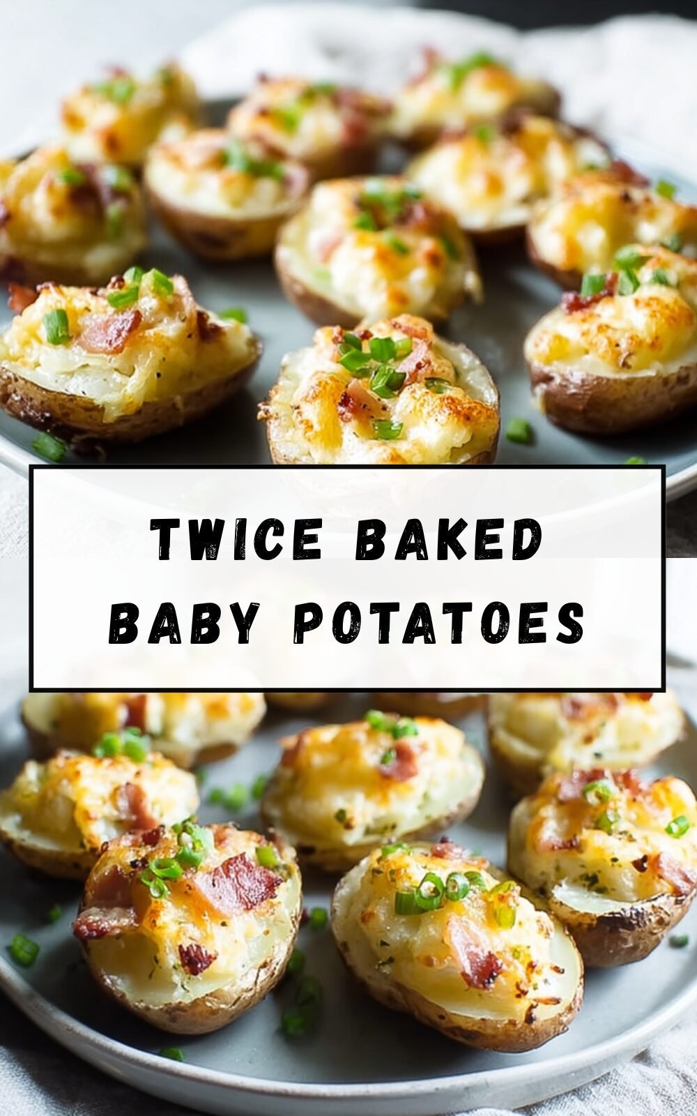 Twice Baked Baby Potatoes