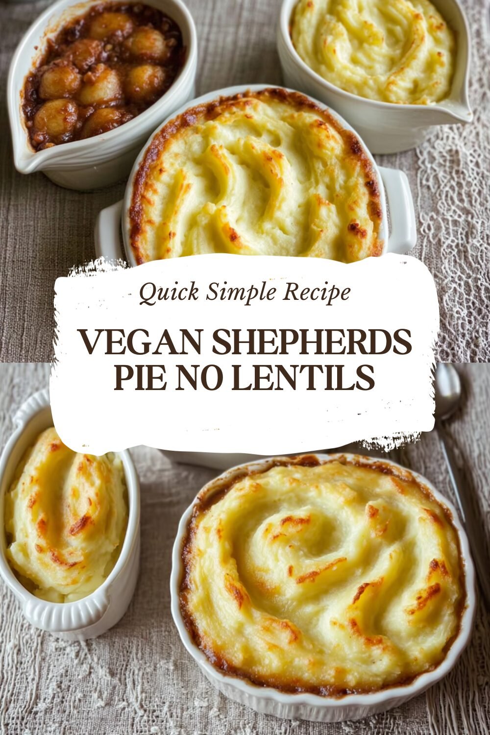 Vegan Shepherds Pie No Lentils