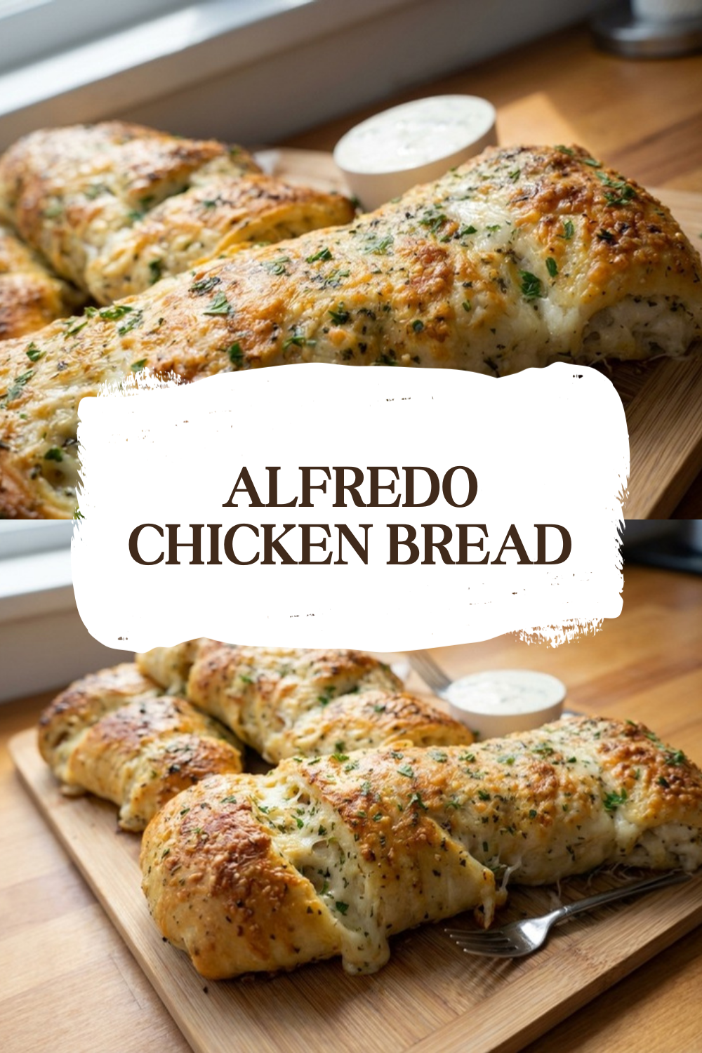 Chicken Alfredo Garlic Bread Viral Recipe 7 Alfredo Chicken Bread