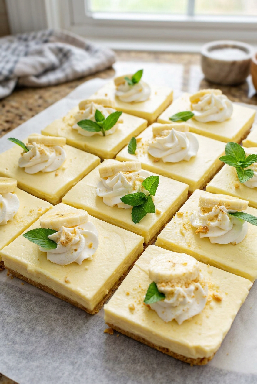 Banana Pudding Bars Easy No Bake Recipe 6 Banana Pudding Bars