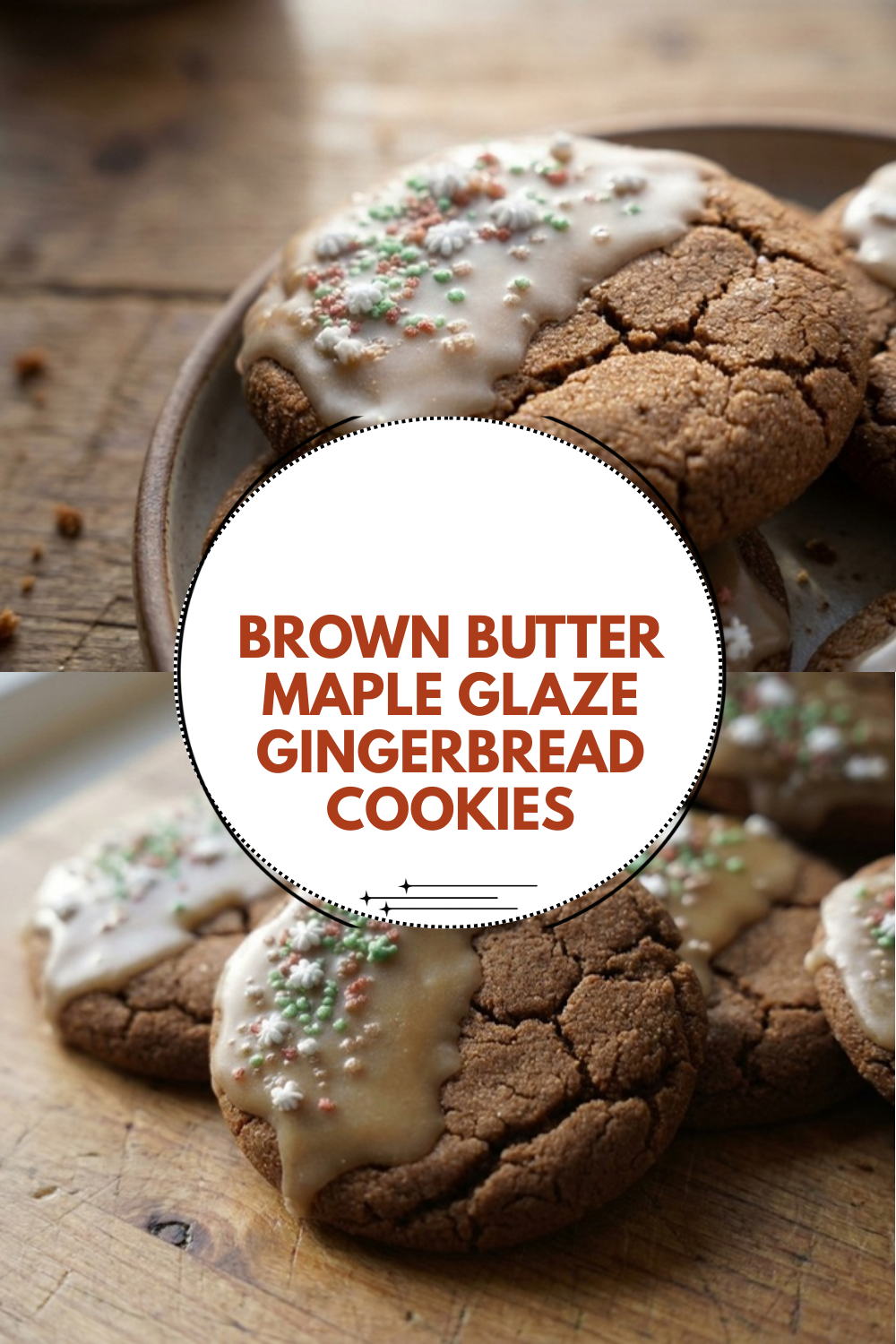 Soft Gingerbread Cookies Drizzled With Maple Glaze 7 Brown Butter Maple Glaze Gingerbread Cookies