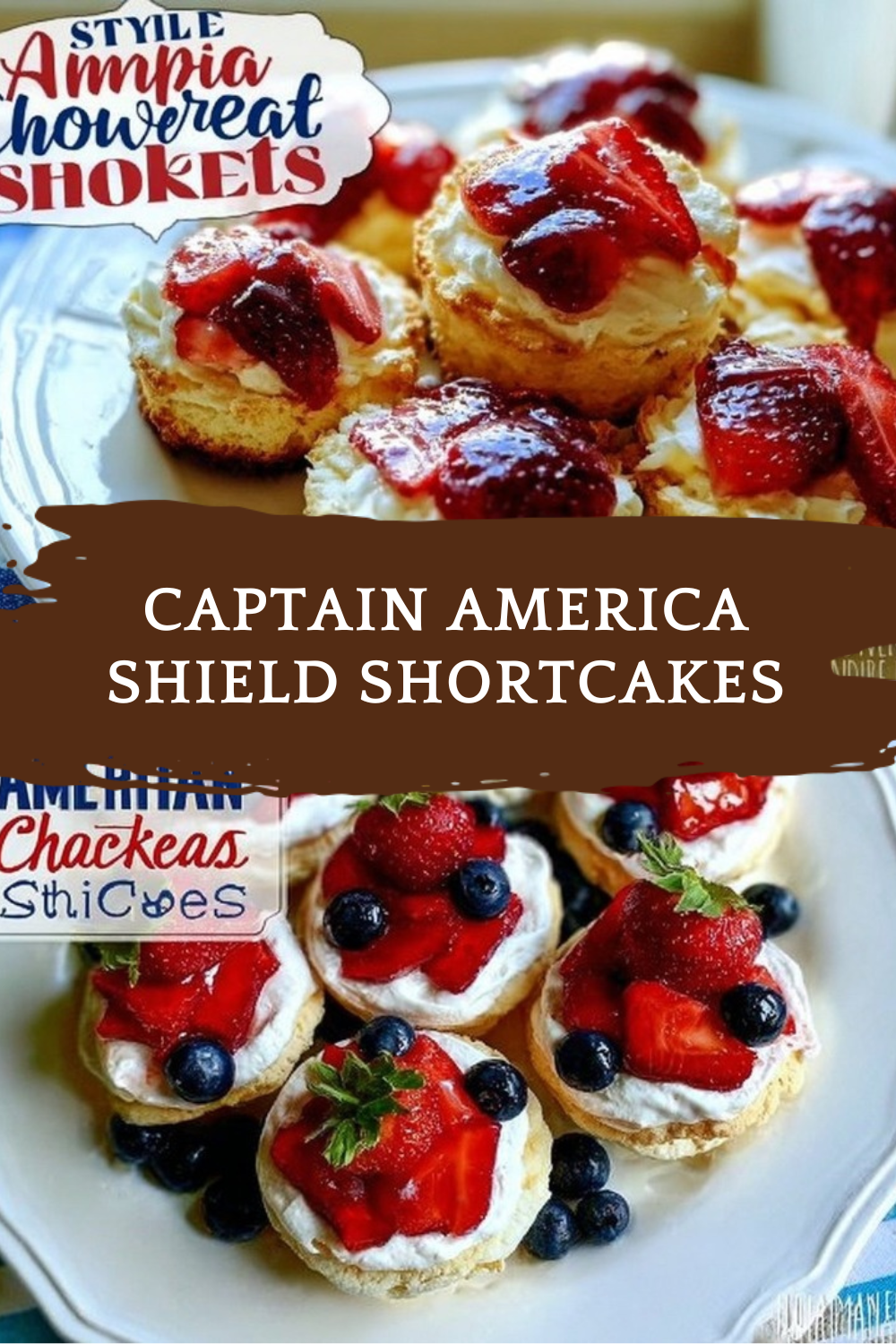 Captain America Shield Shortcakes