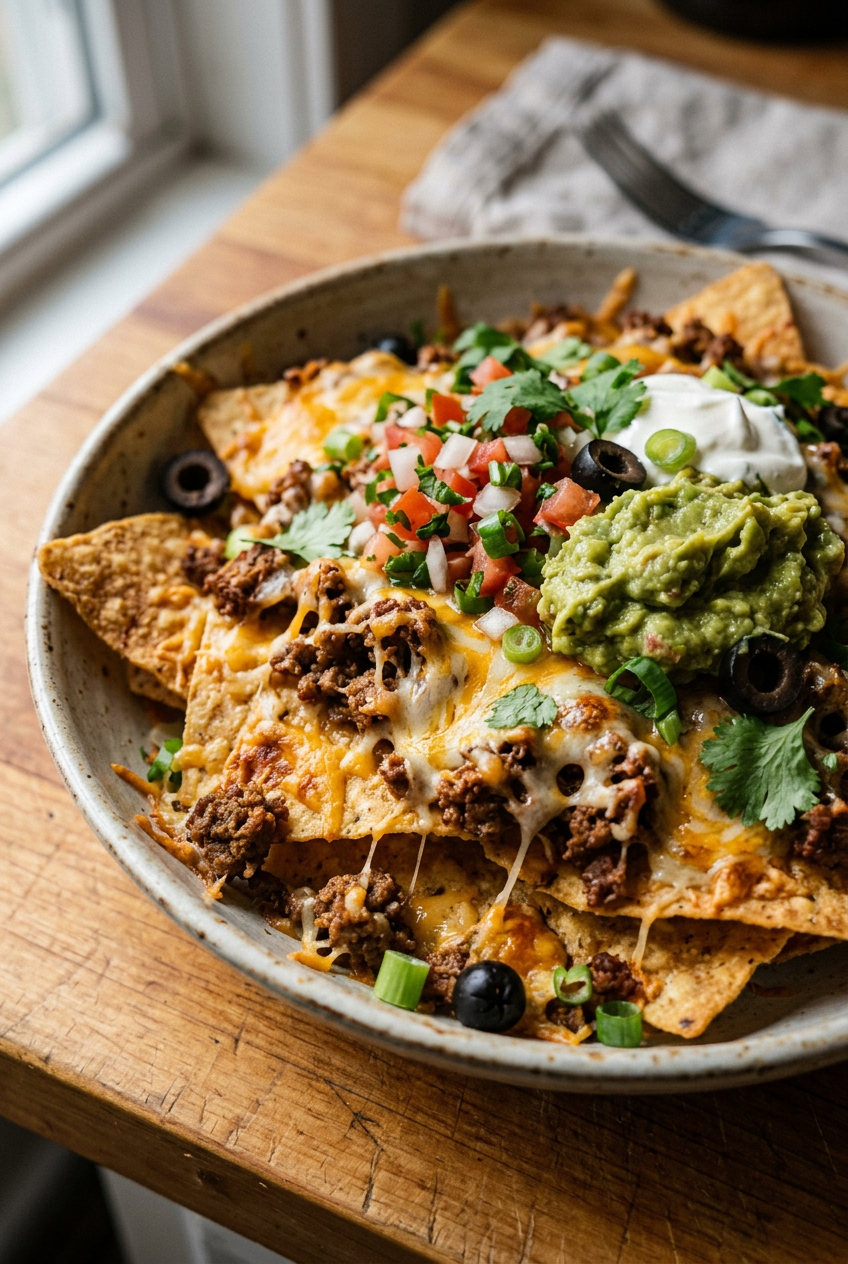 Cheesy Beef Nachos