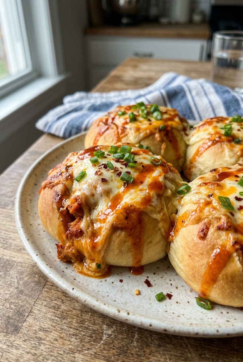 Cheesy Dynamite Chicken Buns Recipe 6 Cheesy Dynamite Chicken Buns
