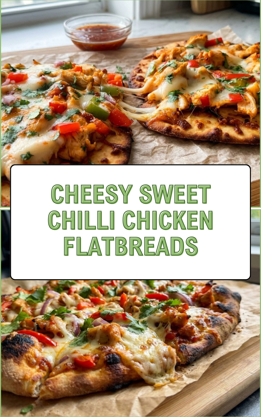 Cheesy Sweet Chilli Chicken Flatbreads