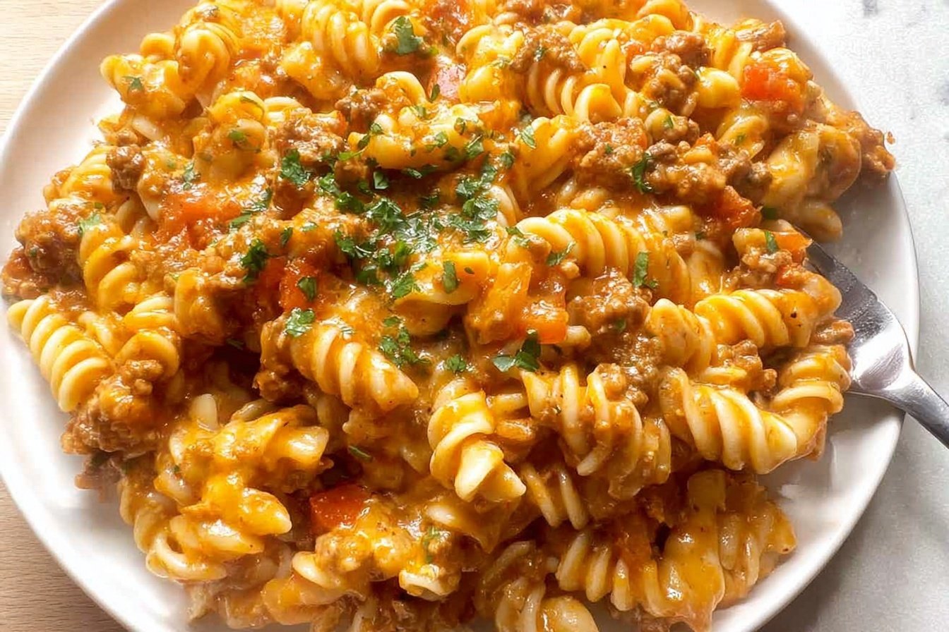 Cheesy Taco Pasta Recipe 6 Cheesy Taco Pasta