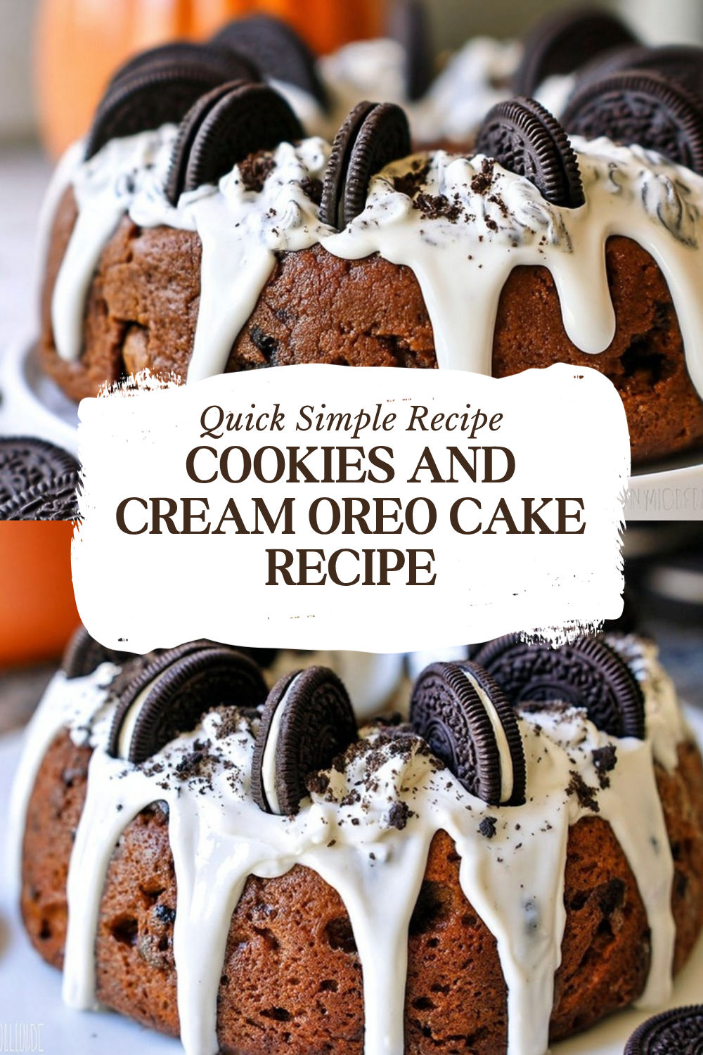 Cookies And Cream Oreo Cake Recipe