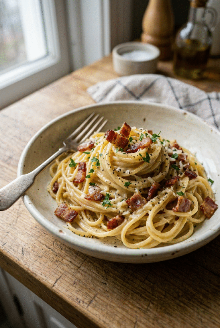 Cream Spaghetti With Bacon 28.Png