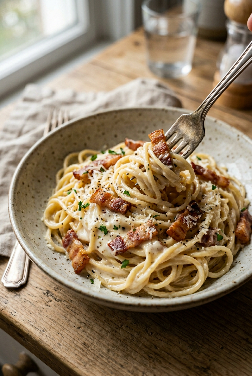 Creamy Bacon Pasta Recipe 6 Cream Spaghetti With Bacon